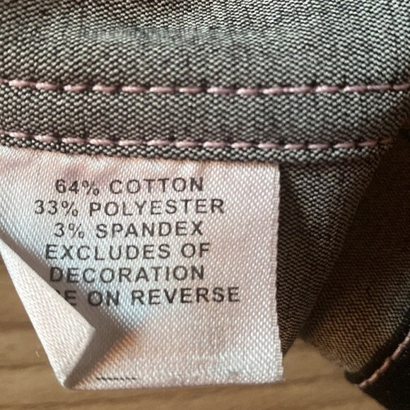 St John Black & Pink Denim Button Up Jacket M - Picture 6 of 8